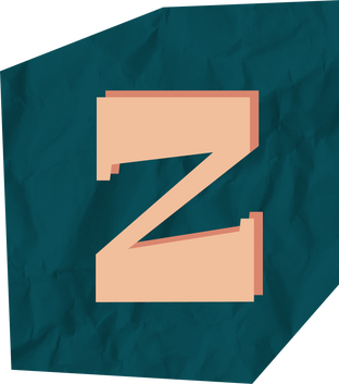 Paper Textured Magazine Cutout Letter Z