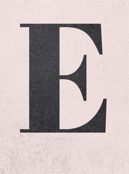 Collage letter E